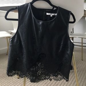 Endless Rose Leather tank top
